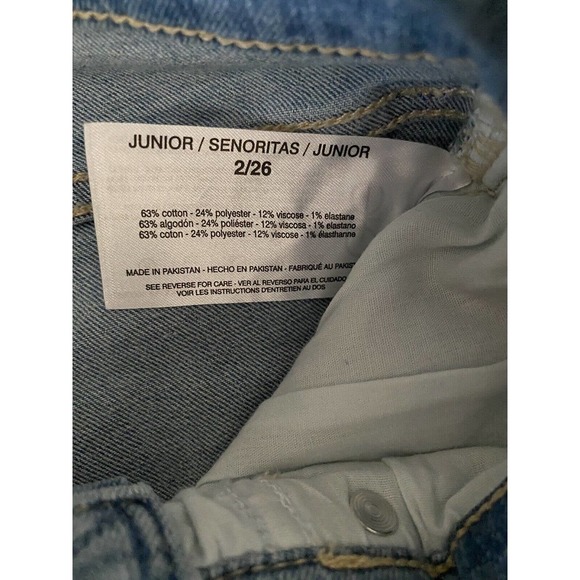 William Rast Women’s Wide Leg Crop Jeans Light Blue Bottoms Size 2/26 NWT - Picture 6 of 7